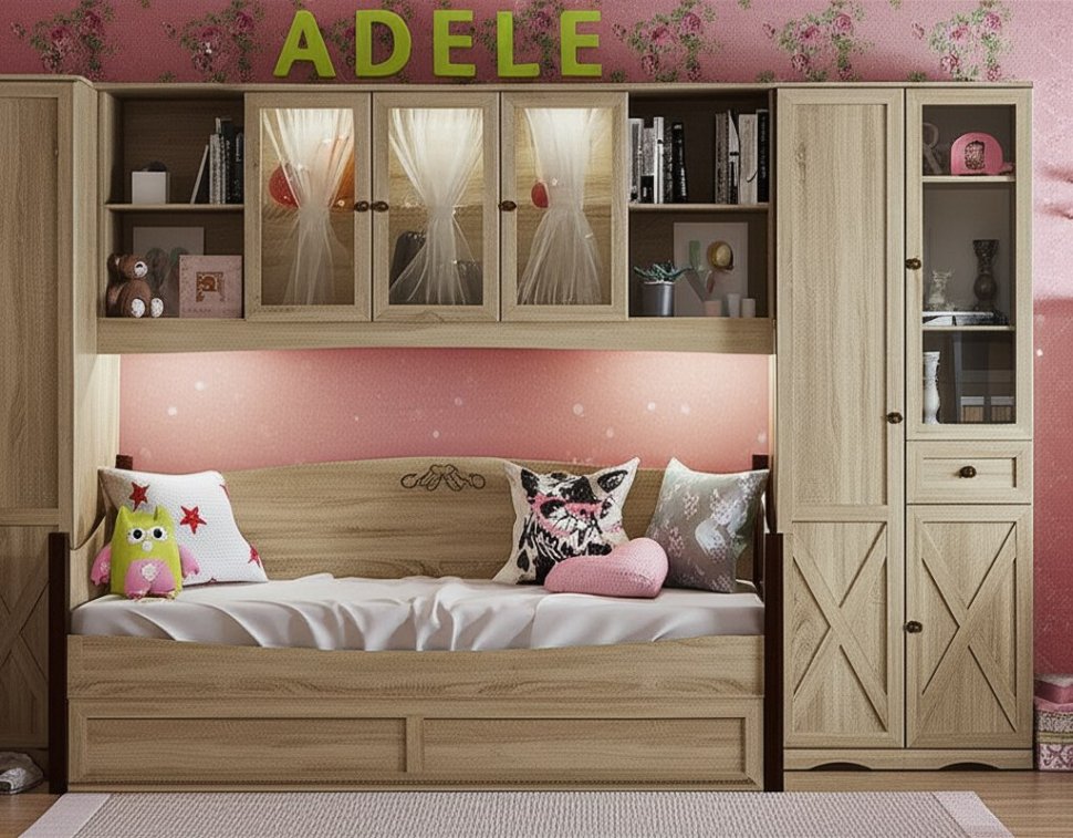 Шкаф навесной (полка) 81 ADELE (Адель) Глазов-мебель