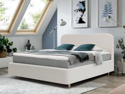 Кровать Fly 1600 с основанием / белый