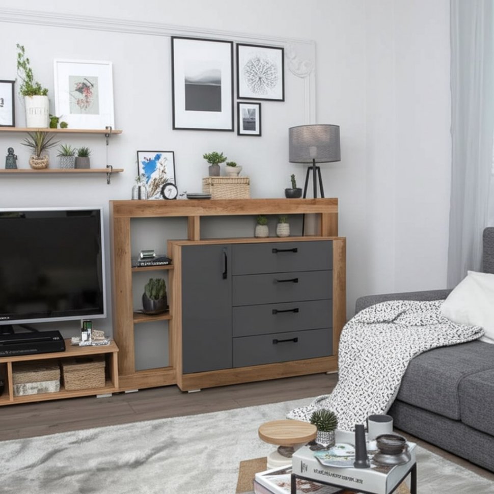 Комод-тумба Прима КМ-17 (Мебелони)