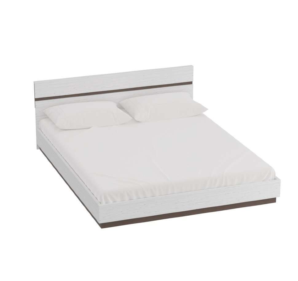 кровать двуспальная белый глянец