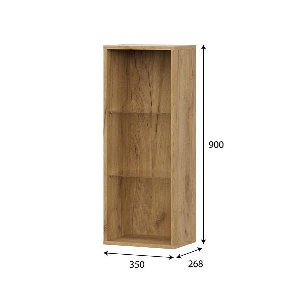 Шкаф навесной со стеклом Милан (SV-Мебель)