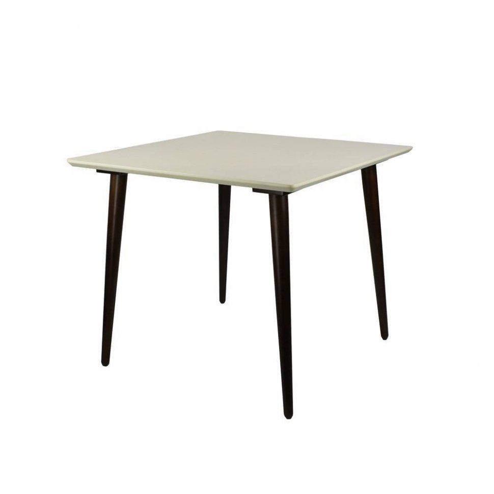 Стол обеденный Ронда Мини 100 Орех / Слоновая кость