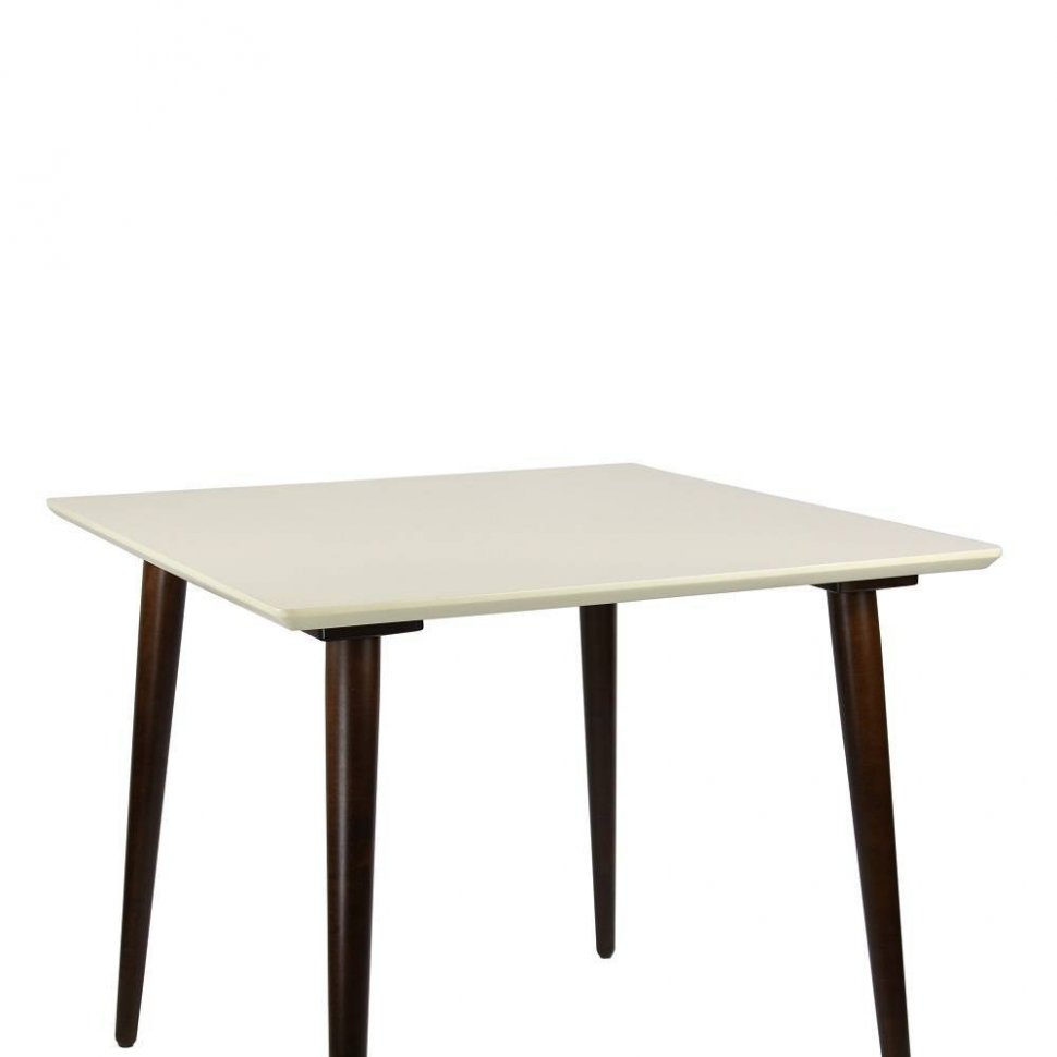 Стол обеденный Ронда Мини 100 Орех / Слоновая кость