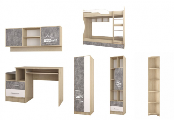 Detskaya Mebel Kolibri Teks Loft Komplekt 4