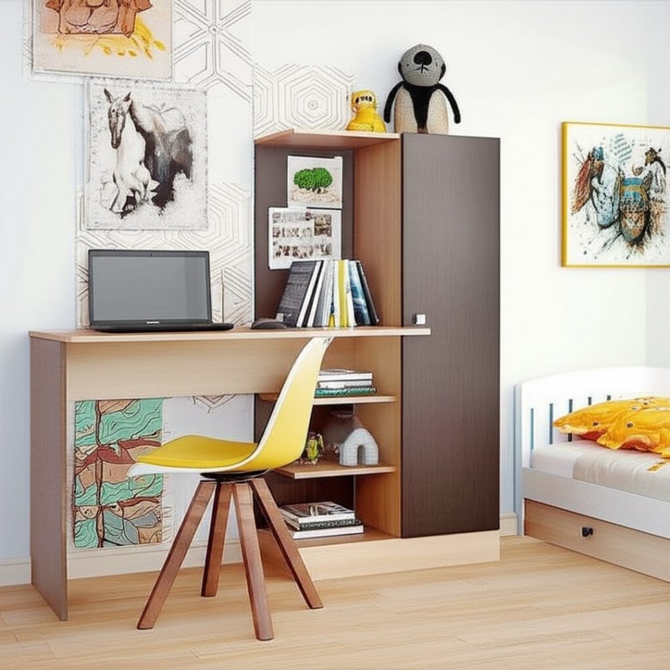 Стол компьютерный Квартет-6 ТЭКС (Венге)