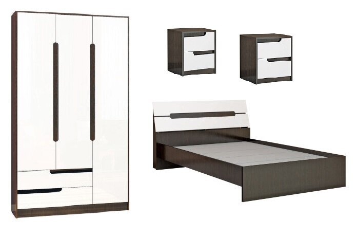 Спальня Гавана ТЭКС (Акрил Белый) Комплект 1
