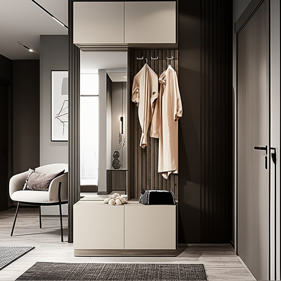 Прихожая Урбан ПР-03, Дуб смоки, Кашемир