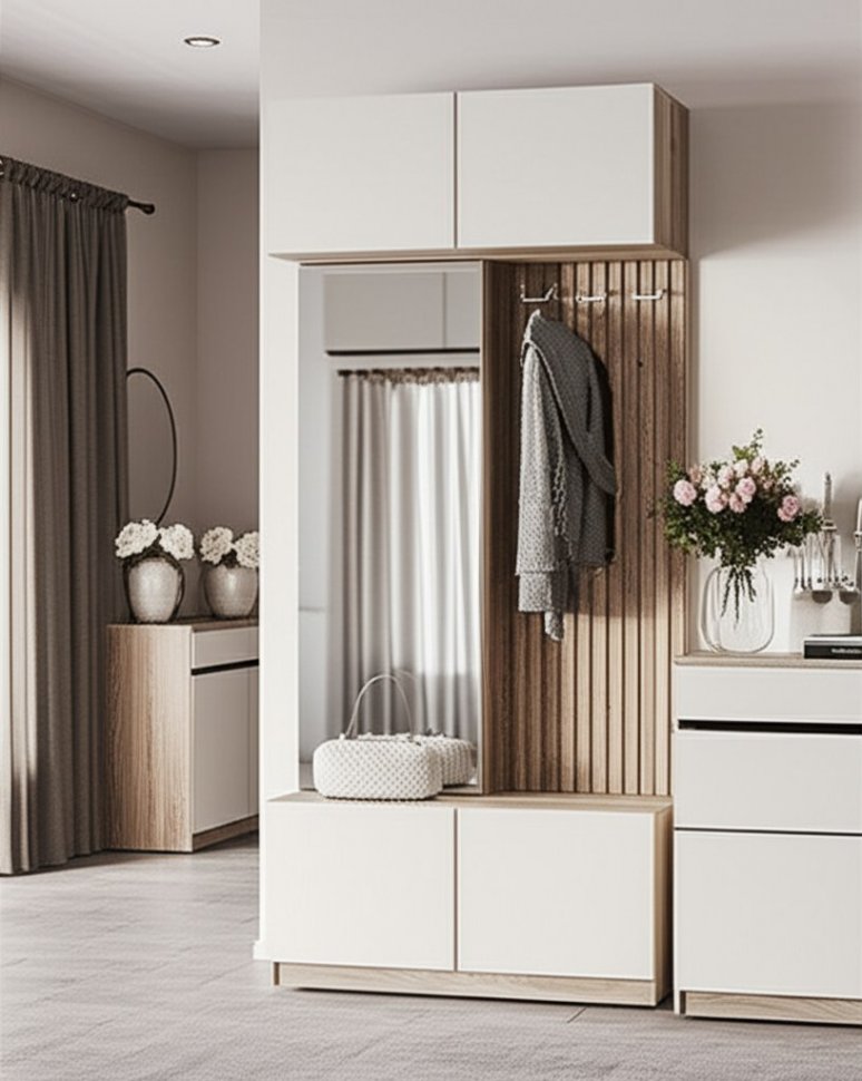 Прихожая Урбан ПР-03, Дуб смоки, Кашемир