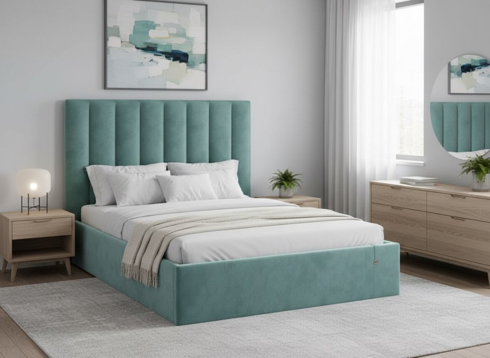 Кровать Ingrid 1400 модель 312 Ультра минт
