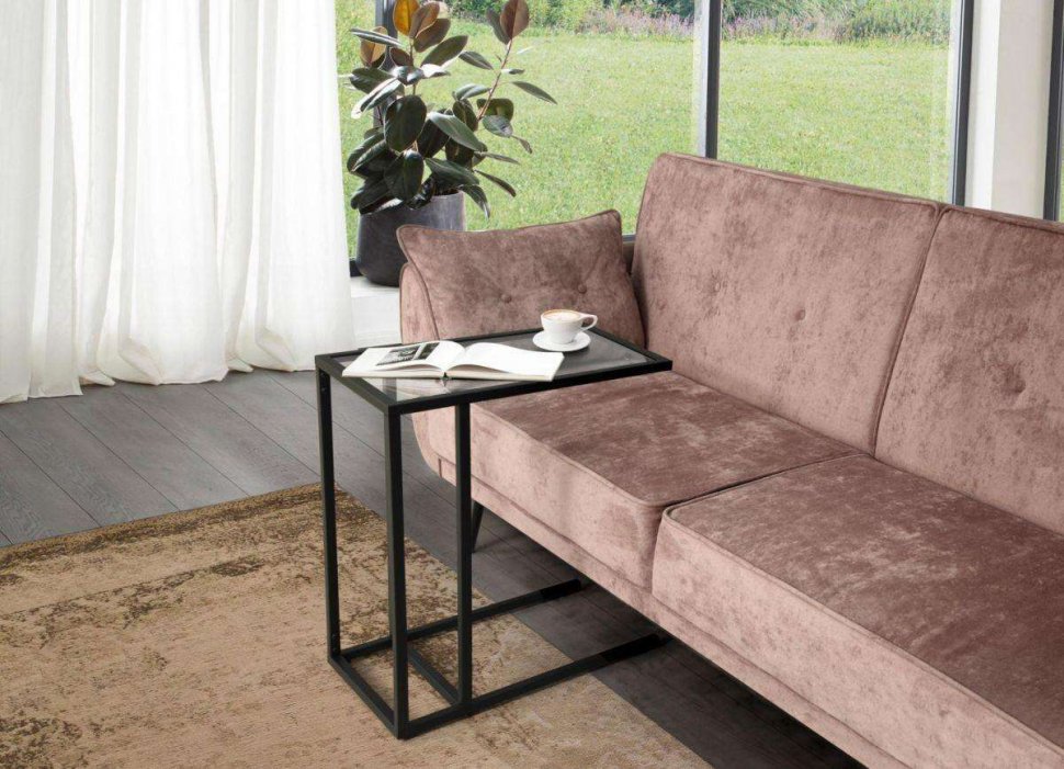 Стол приставной Скандик 42.24 черный металл