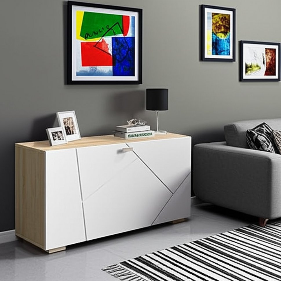 Тумба Скайлайн 900 MLK (Белый)