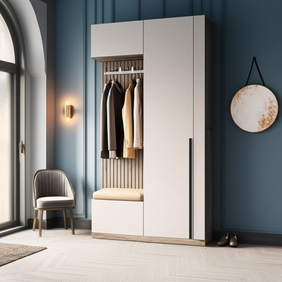 Прихожая Урбан ПР-01, Дуб смоки, Кашемир