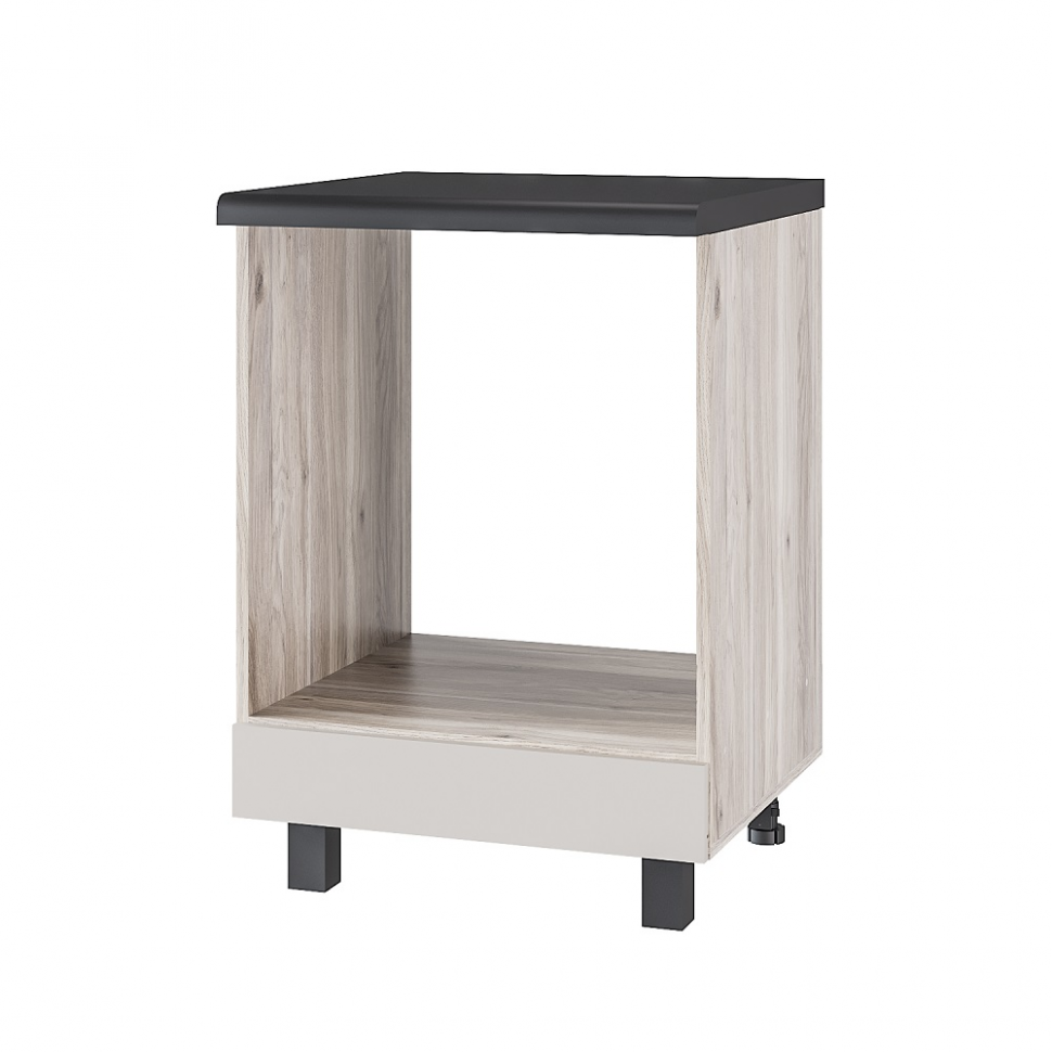 Шкаф под духовку без столешницы Берген Лайт 6д1 0,6м, Дуб смоки, Кашемир