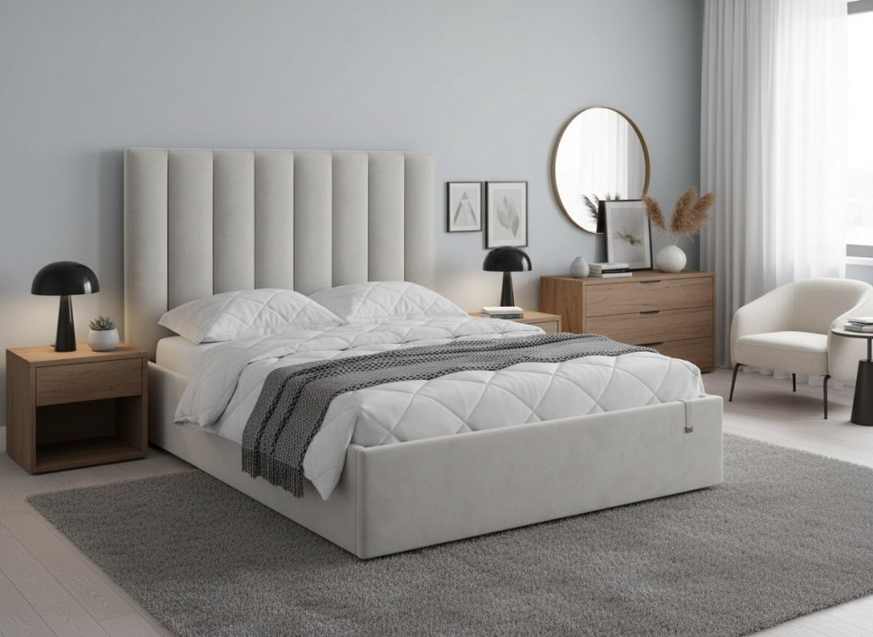Кровать Ingrid 1400 модель 312 Ультра смог