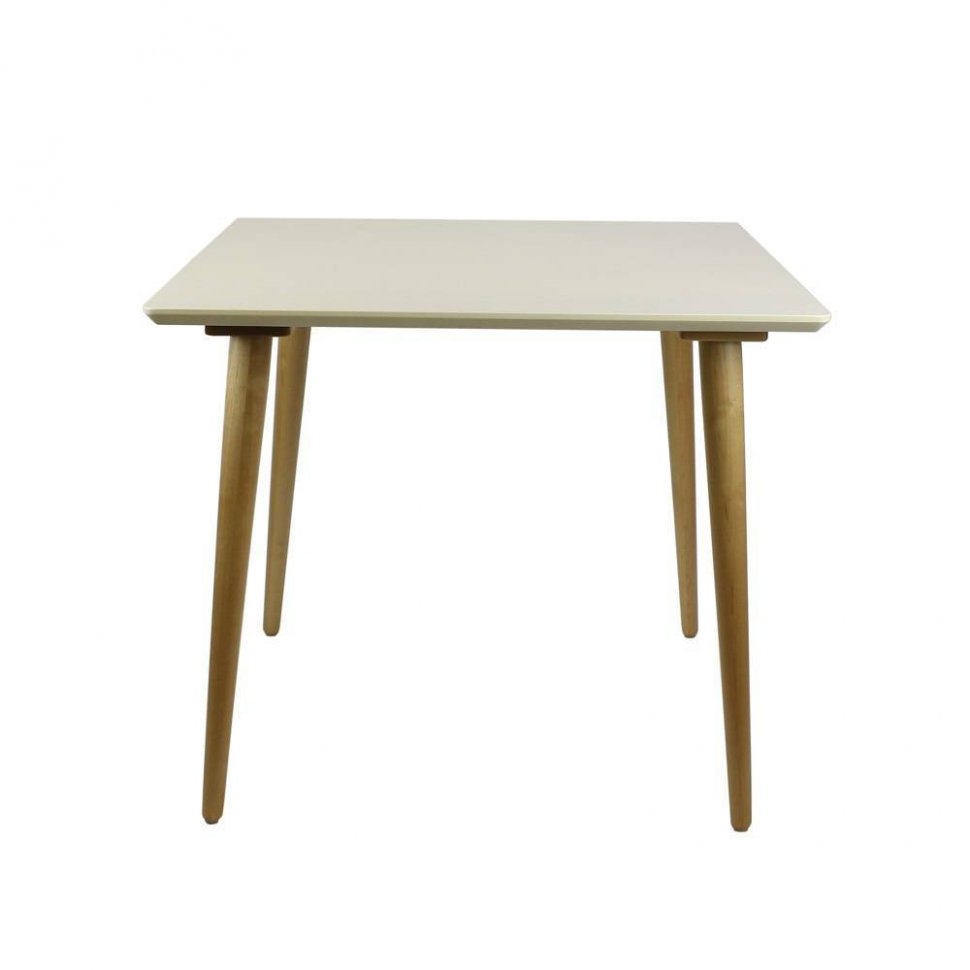 Стол обеденный Ронда Мини 90 Натуральный / Слоновая кость