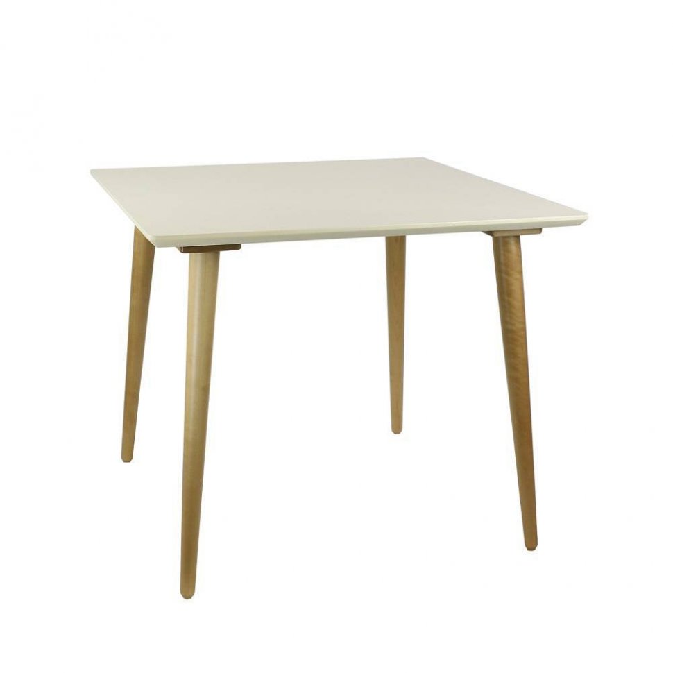 Стол обеденный Ронда Мини 90 Натуральный / Слоновая кость