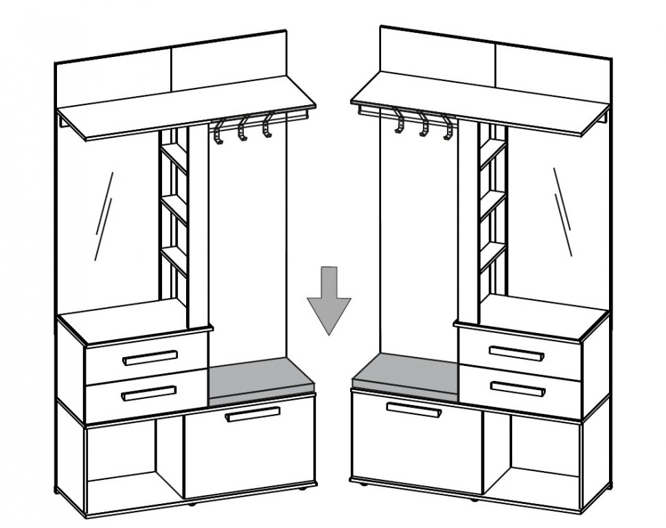 Мини-прихожая Норвуд 70 Глазов-мебель