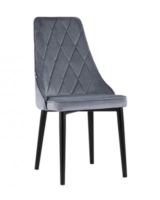 Мягкий стул Версаль (Арника) Велюр серый