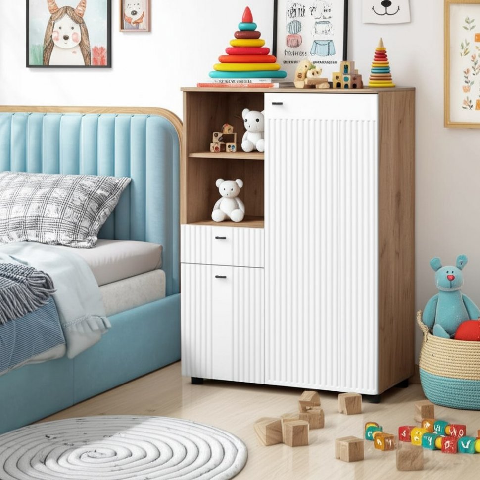 Тумба многофункциональная Милан (SV-Мебель) Белый