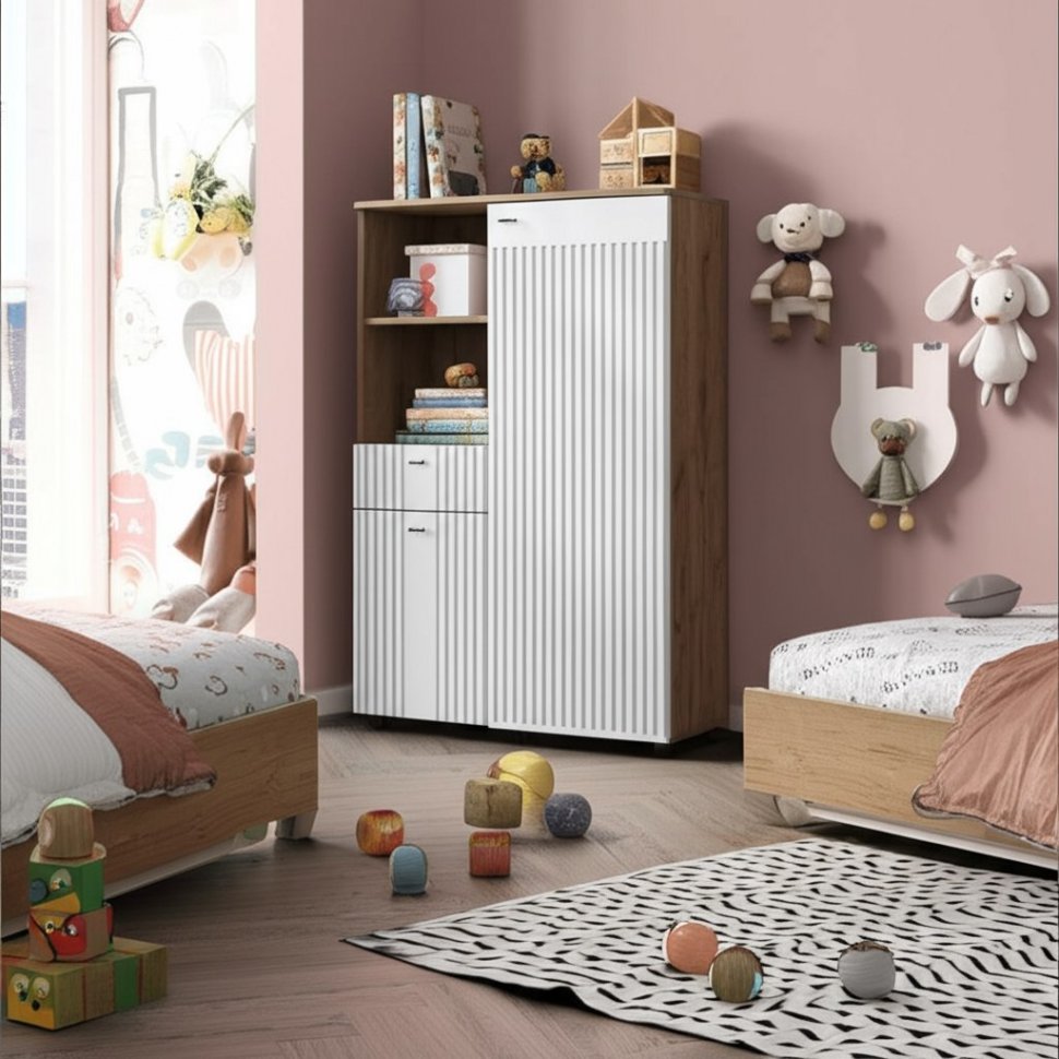 Тумба многофункциональная Милан (SV-Мебель) Белый