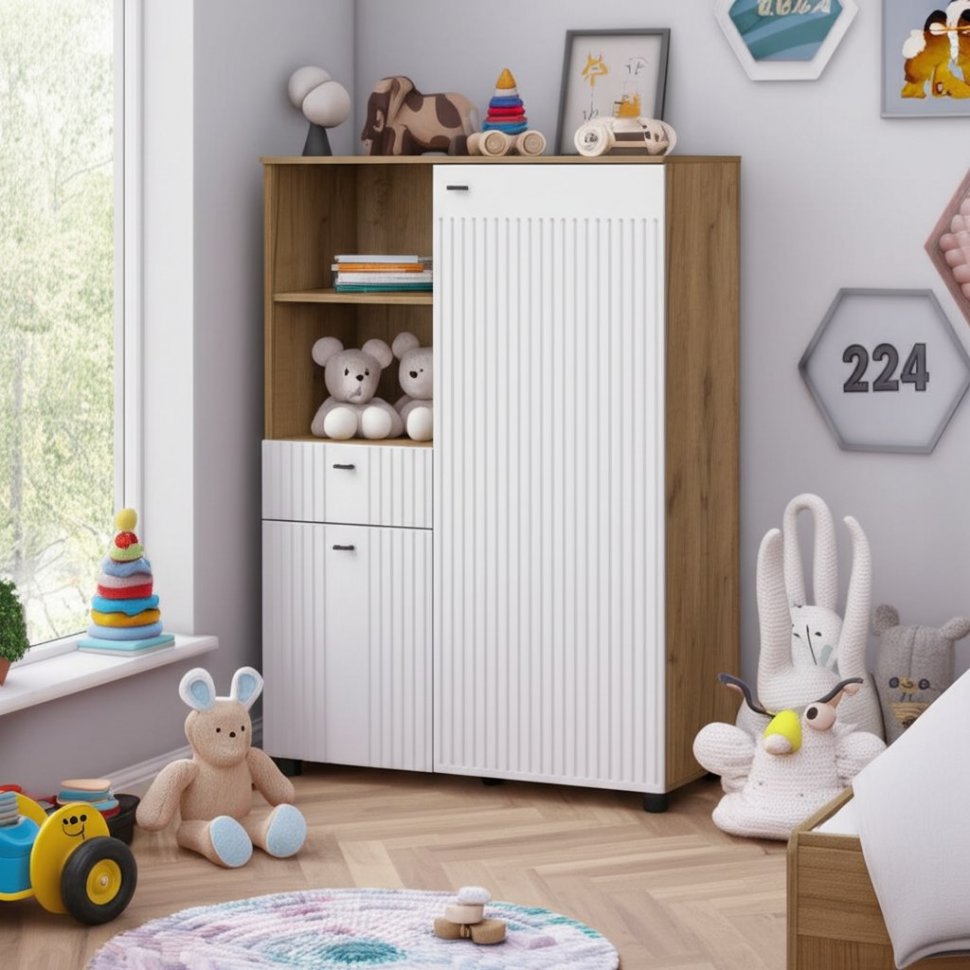 Тумба многофункциональная Милан (SV-Мебель) Белый