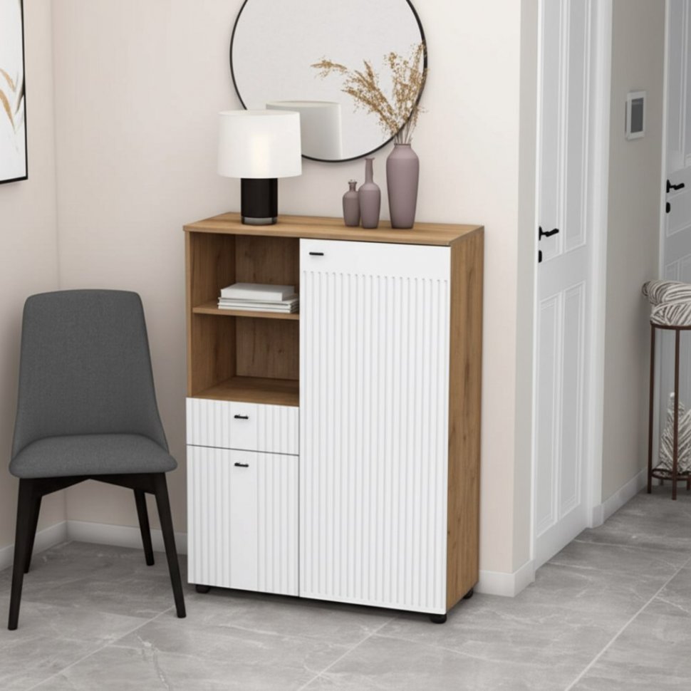 Тумба многофункциональная Милан (SV-Мебель) Белый