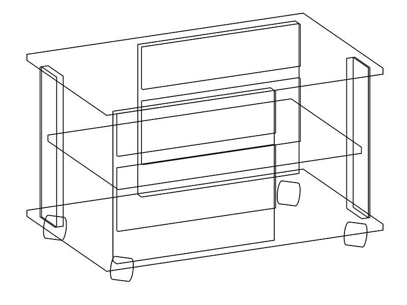 Стол журнальный Прованс Модуль 8 МСТ