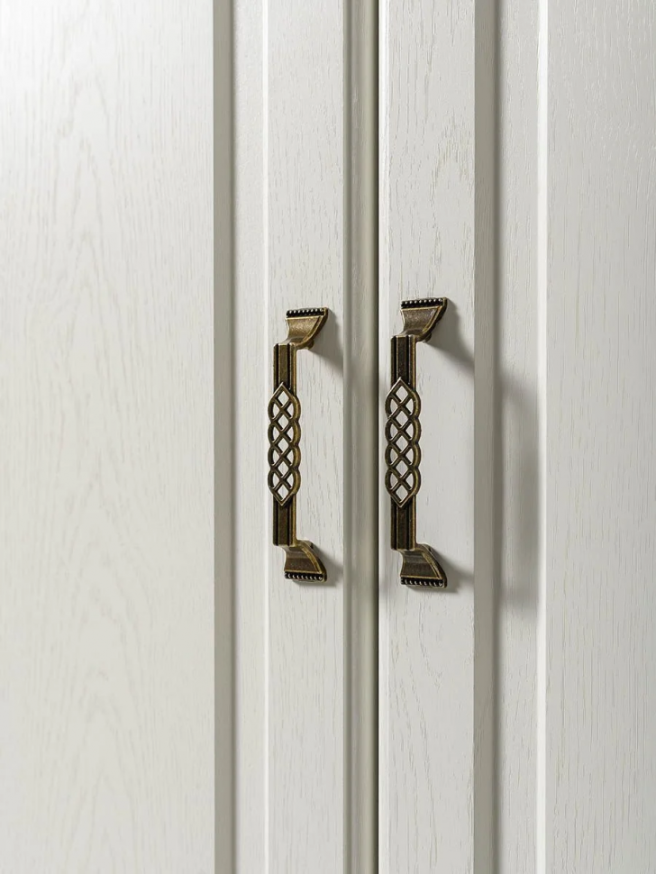 Ливерпуль Шкаф для одежды Белый/Ясень ваниль