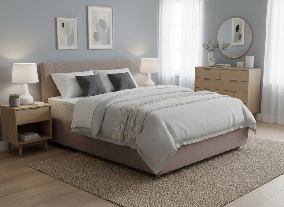 Кровать Nova 1800 с под. механизмом / какао №8