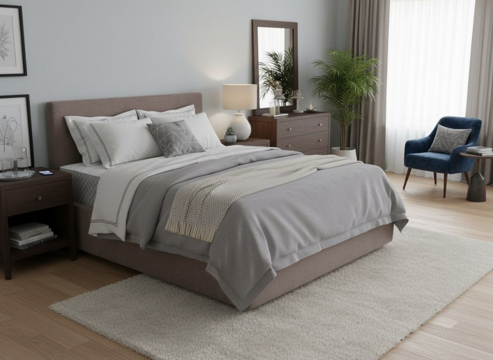 Кровать Nova 1800 с под. механизмом / какао №8