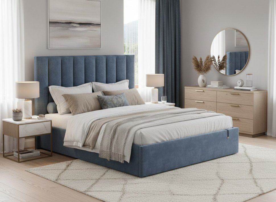 Кровать Ingrid 1600 модель 312 Галакси лайт 22