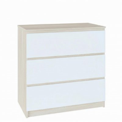 Комод Т-2Р Дуб Сонома/Белый