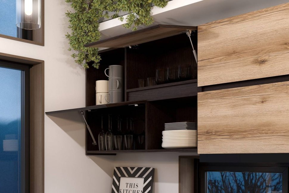 Угловая кухня Берген (Арника) Комплект 1