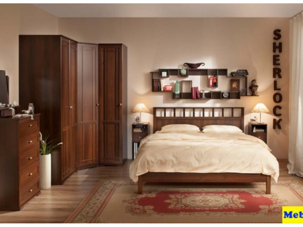 Тумба прикроватная Sherlock 51 Глазов (Орех Шоколадный)