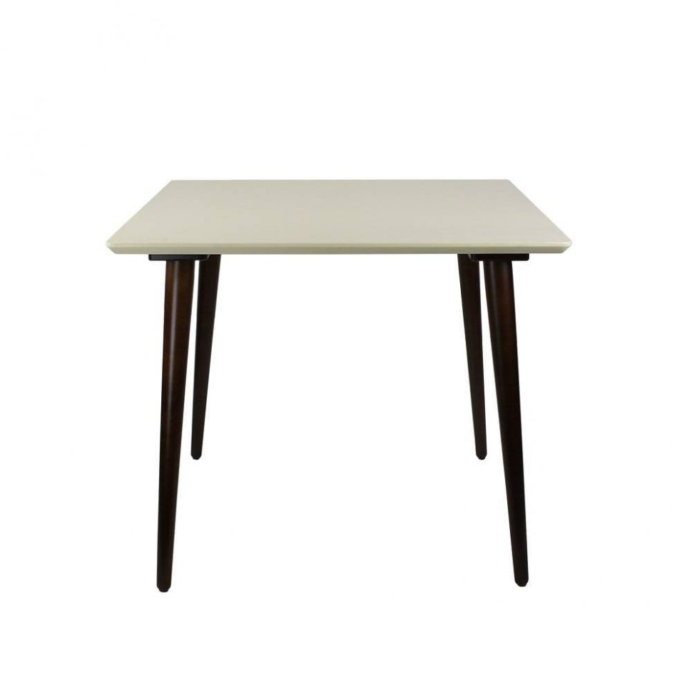 Стол обеденный Ронда Мини 90 Орех / Слоновая кость