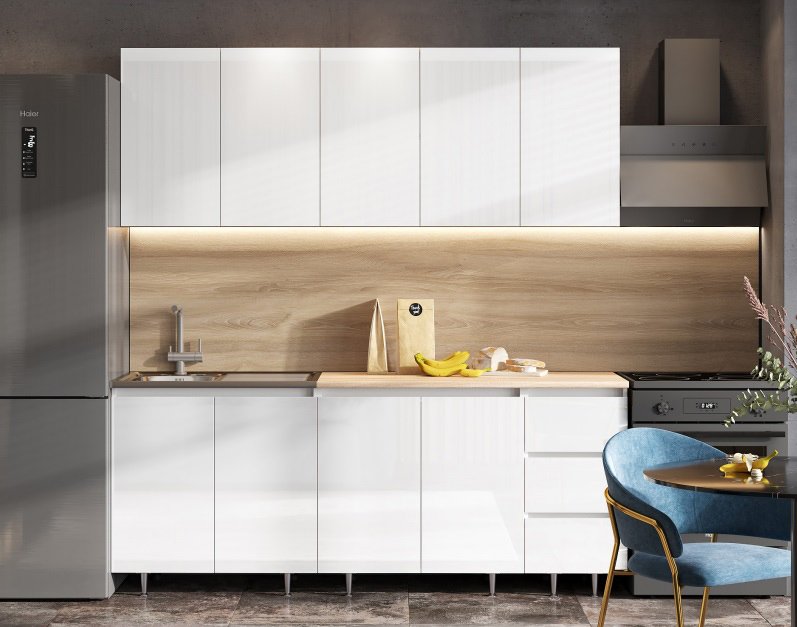 Кухня Челси 2.0 (МИФ) Белый