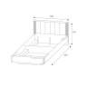 Кровать 160х200 Дюна (Ижмебель) с подъемным механизмом