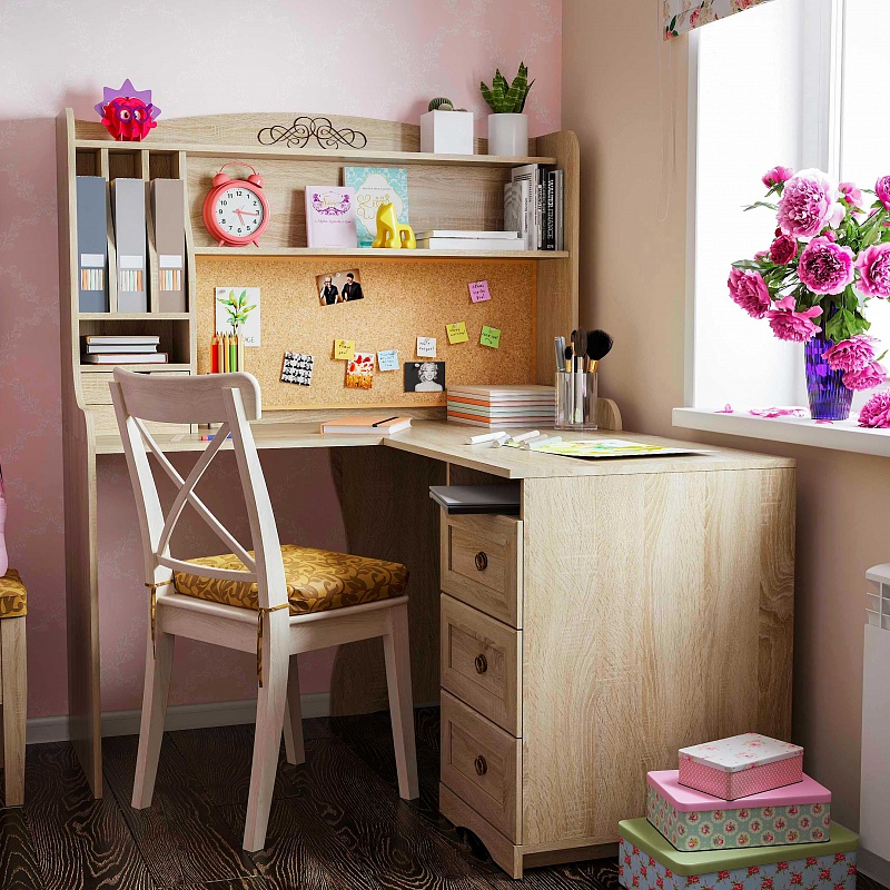 Cтеллаж (надстройка над столом) ADELE 85 Глазов-мебель