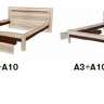 Кровать 180х200 Заречье Афина А3г с основанием (Дуб Крафт)