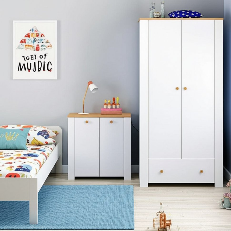 Джастин Комод 16.228.02 белый/дуб белый