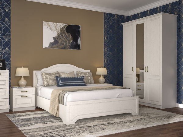 Ливерпуль Шкаф комбинированный 08.45.01 Белый/Ясень ваниль