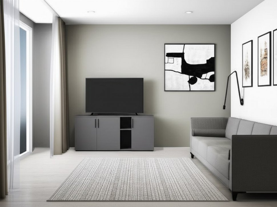 Эйр тумба под ТВ 16.55 Графит