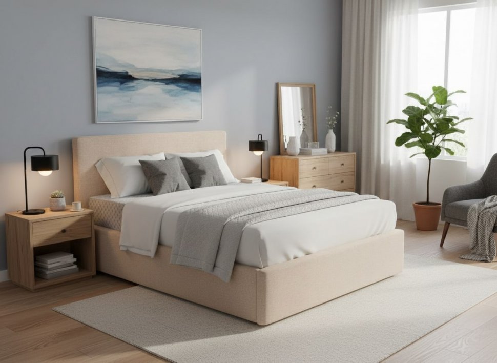 Кровать Nova 1800 с под. механизмом / бежевый №4