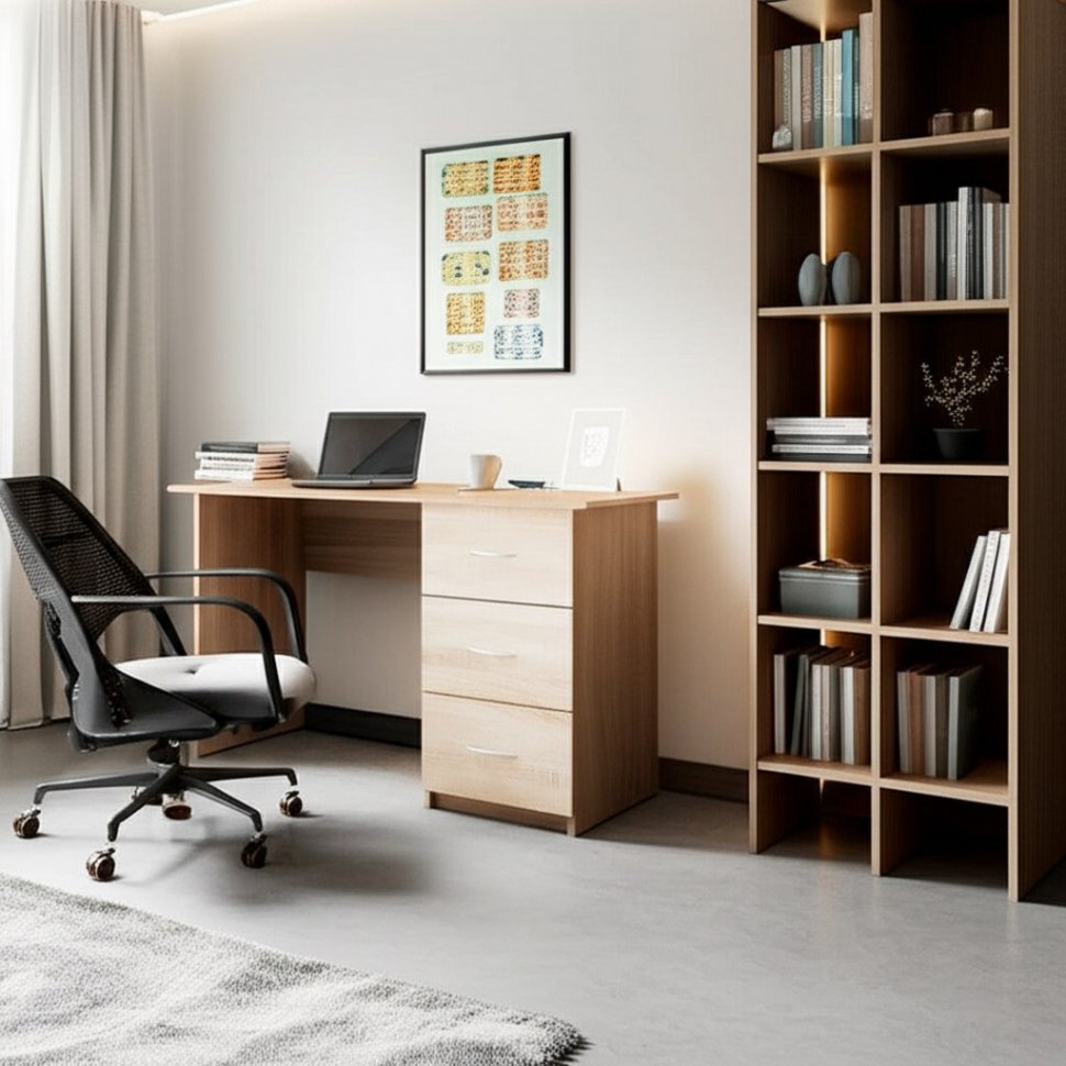 Стол письменный Сити-1 ТЭКС (Ясень шимо)