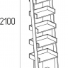 Стеллаж Nature 95 Глазов-мебель