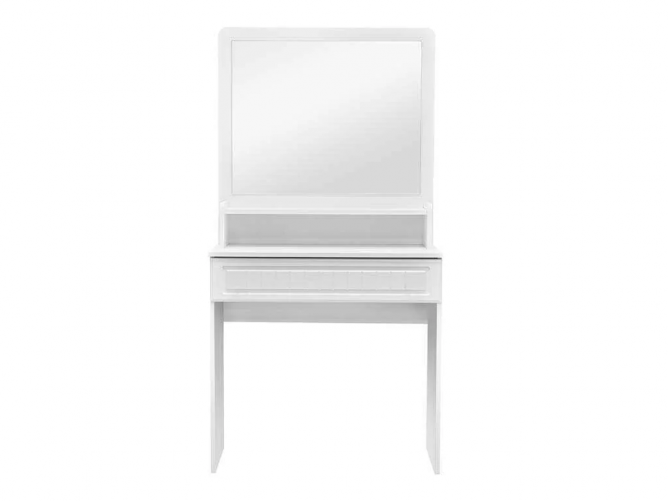 Стол с ящиком и надстройкой Монако МН-19 + МН-19А белое дерево