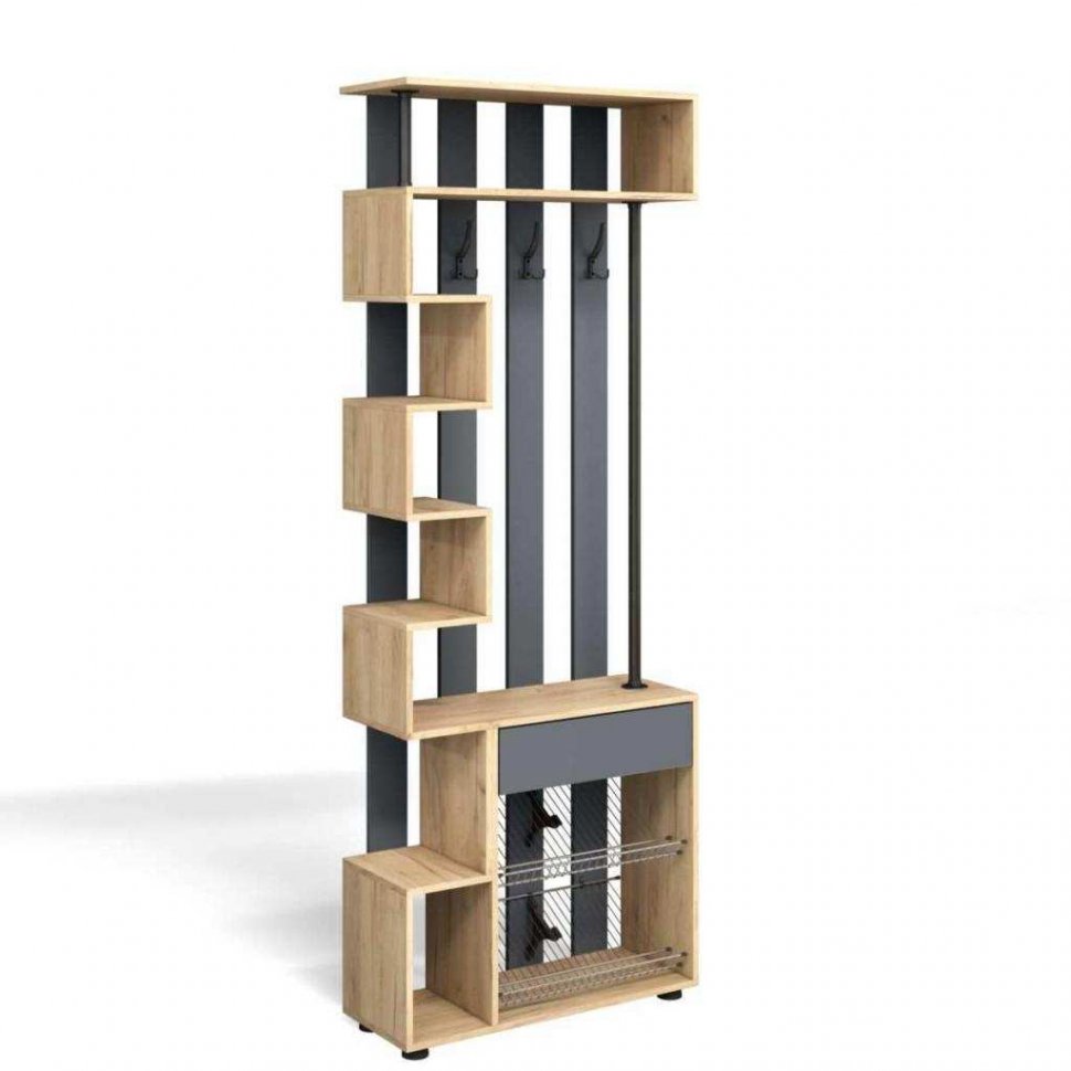 Прихожая мини-лайт компл. 2 дуб крафт/графит