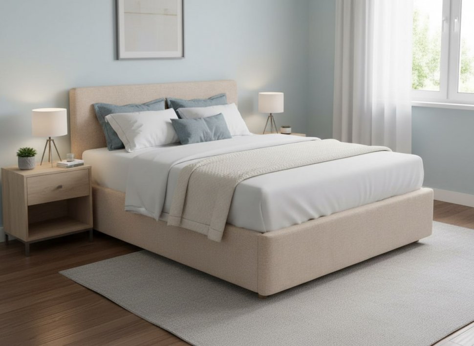 Кровать Nova 1600 с под. механизмом / бежевый №4