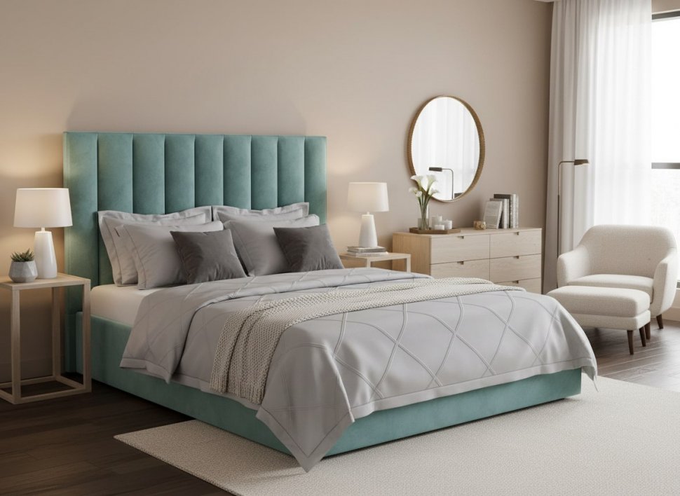 Кровать Ingrid 1600 модель 312 Ультра минт