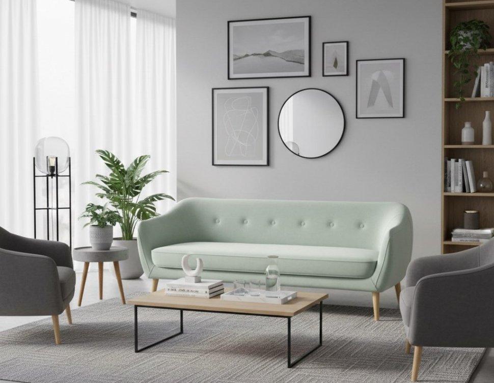 Диван Ланкастер 36т СК Модель 066 / Велюр Вивальди 9